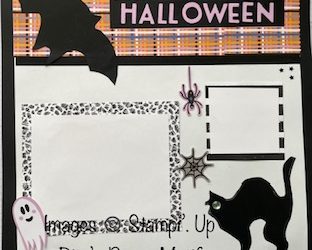 Soopky Treats Halloween Scrapbook Page