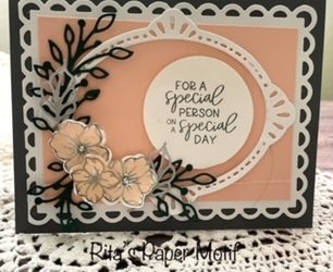 Birthday Card – Framed Florets