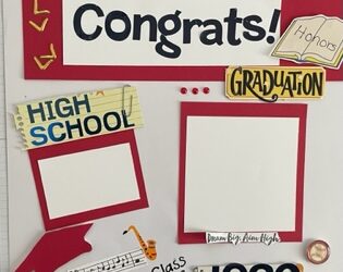 Graduation Scrapbook Page