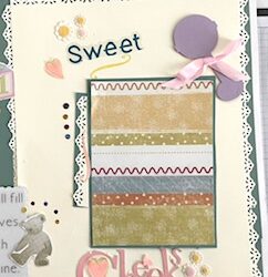 A Scrapbook Page for a Baby Girl’s Baby Album.