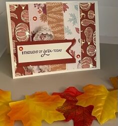 An Autumn Themed Card Using Sketch SOS #0001