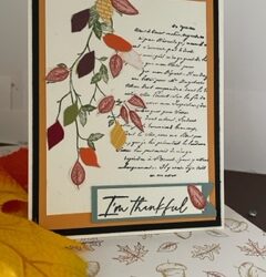 SOS Cards- Just Using Up Scraps/Stash For a Autumn Card